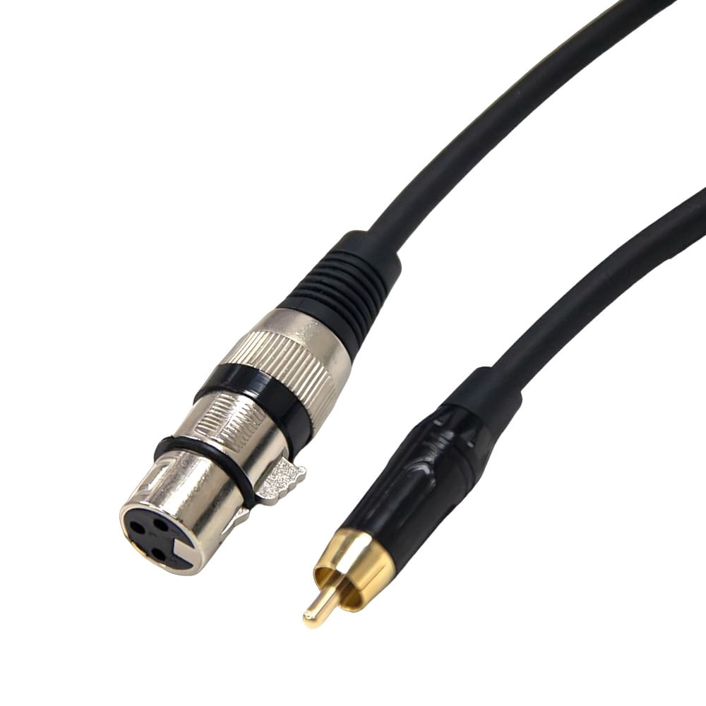Cabo Canon Fêmea x RCA Macho 2,0 Metros